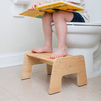 1-Step Wooden Stool for Kids(Multi-Purpose Step Stool for Kitchen, Bath, and Potty Training)