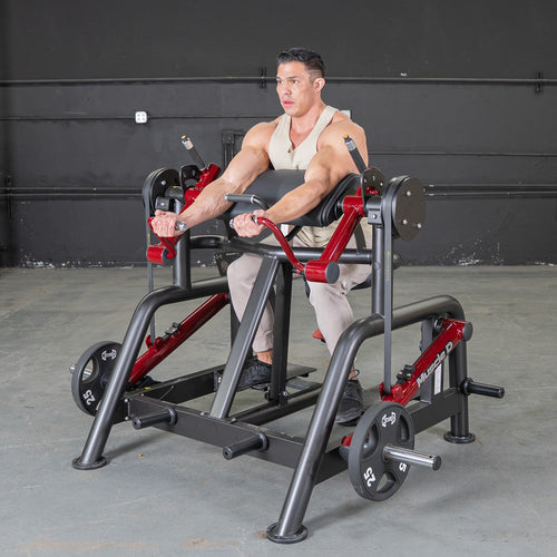 Power Leverage V2 Iso Lateral Biceps Curl / Preacher Curl - Muscle D Fitness