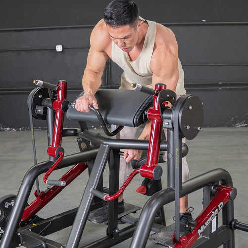 Power Leverage V2 Iso Lateral Biceps Curl / Preacher Curl - Muscle D Fitness
