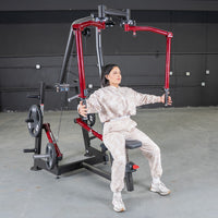 Power Leverage V2 Seated Pec Fly / Rear Delt Combo - Plate Loaded - Weight Storage Included