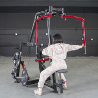 Power Leverage V2 Seated Pec Fly / Rear Delt Combo - Plate Loaded - Weight Storage Included