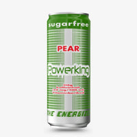 Powerking Sugar-Free Pear Energy Drink – Zero Sugar Imported Energy Drink from Sweden