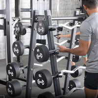 Pro Urethane Barbell Set(Straight or Curl) - 20 to 110 lbs (Barbell Set Only) - Muscle D Fitness - Premium Quality Urethane Barbell Set