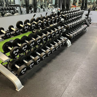 Pro Urethane Dumbbells - Muscle D Fitness - Quality Knurled Handles - Solid Design