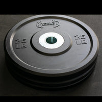 Pro Bumper Training Plates with Center Steel Hub - Muscle D Fitness - Virgin Rubber