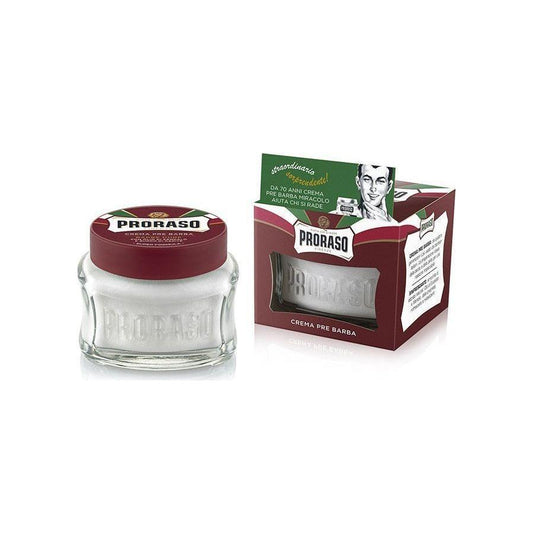 Proraso Moisturizing & Nourishing With Sandalwood Oil & Shea Butter Super Formula Pre-Shave Cream 3.6 Oz