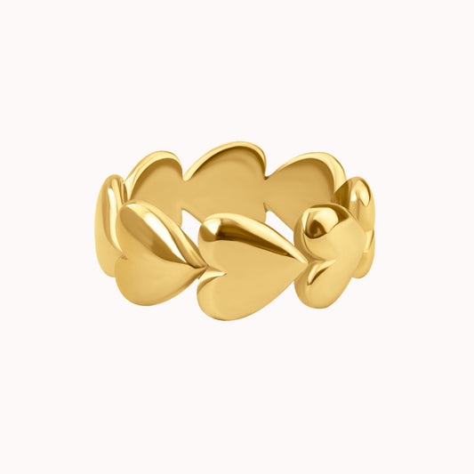 Puffy Hearts Ring