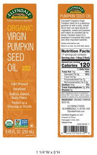 Pumpkin Seed Oil, Virgin, Organic