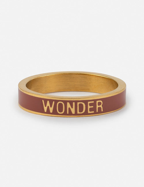 Mauve Enamel Wonder Ring