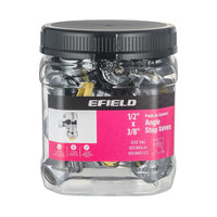 10 Pcs 1/2" Push Connect x 3/8" Compr. Angle Stop Valve, New Handle (Lead Free) Plumbingsell