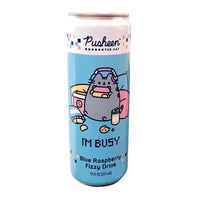 Pusheen The Cat Blue Raspberry Fizzy Drink (12oz) 12Pack
