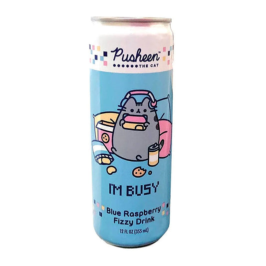 Boston America - Pusheen The Cat Blue Raspberry Fizzy Drink (12oz) 12-Pack