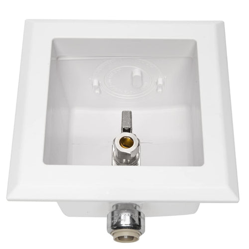 1/2" Push fit Inlet, Toilet Outlet Box, with Installed 1/4 Turn Ball Valve Plumbingsell