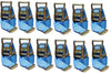 2 in x 20 Ft Van Ratchet Strap Logistic E-Track w/ Spring E 12 PACK | R20EX12