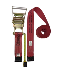 DiamondWeave™ 4" x 30 Ft Ratchet Strap w/ Flat Hooks  | R430FDW