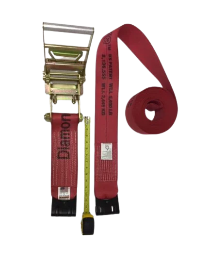 DiamondWeave™ 4" x 30 Ft Ratchet Strap w/ Flat Hooks  | R430FDW