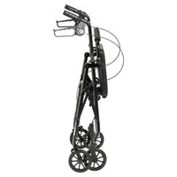 Rollator Rolling Walker with 6" Wheels, Fold Up Removable Back Support and Padded Seat