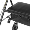Rollator Rolling Walker with 6" Wheels, Fold Up Removable Back Support and Padded Seat