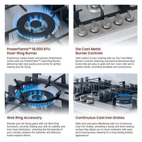 Rangaire 30" Gas Cooktop 5 Burners Stainless Steel RCG301S Rangaire Appliances