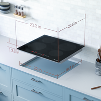 Rangaire 24" Induction Cooktop 4 Burners RCI241S Rangaire Appliances