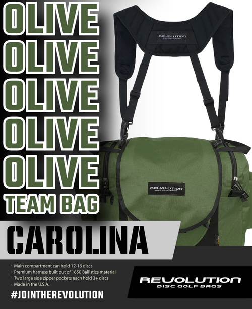 Revolution Carolina Team V3 Disc Golf Bag - Olive Green