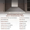 Rangaire 30" Wall-Mounted Range Hood 580 CFM Convertible  Stainless Steel  RHWMP30S Rangaire Appliances