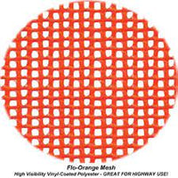 Red Warning Flag - Vinyl Mesh on Wooden Dowel 2 PACK | RWFX2
