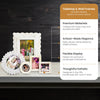 Royal White Bone Inlay Picture Frames Combo Pack of 5