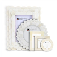 Royal White Bone Inlay Picture Frames Combo Pack of 5