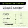 Frontline Commercial Roof Anchor 24"
