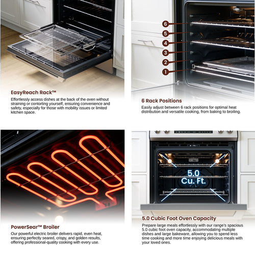 Rangaire 30" Electric Range AirFry Convection Oven Slide-in Stainless Steel RRE303TS Rangaire Appliances