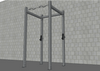 TGrip Basic Commercial 4 Post Rack Complete Kit- 3x3 Steel