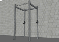 TGrip Basic Commercial 4 Post Rack Complete Kit- 3x3 Steel