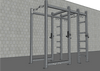 TGrip Commercial Rack and a Half - 3x3 Steel - Functional Multi-Grip Pull-Up - Plate Storage - J-Hooks