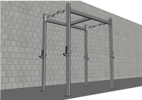 Kit TGrip Commercial 4' Wide Rig - 3x3 Steel - Functional Multi-Grip Pull-Up - Sandwich Style J-Hooks