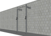 TGrip Commercial 4' Low Profile Wall Mount Rig Fitness Kits - 3x3 Steel - Functional Multi-Grip Pull-Up - Sandwich Style J-Hooks