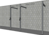TGrip Commercial 10' Wall Mount Rig - 3x3 Steel - Functional Multi-Grip Pull-Up - Sandwich Style J-Hooks
