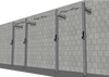 TGrip Commercial 14' Low Profile Wall Mount Rig Complete Weight Set - 3x3 Steel - Functional Multi-Grip Pull-Up - Sandwich Style J-Hooks