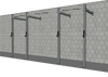 TGrip Commercial 14' Wall Mount Rig - 3x3 Steel - Functional Multi-Grip Pull-Up - Sandwich Style J-Hooks