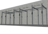 TGrip Commercial 24' Rig - 3x3 Steel - Functional Multi-Grip Pull-Up - Sandwich Style J-Hooks