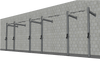 TGrip Commercial 24' Wall Mount Rig - 3x3 Steel - Functional Multi-Grip Pull-Up - Sandwich Style J-Hooks