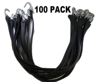 21 Inch Rubber Tarp Straps w/ Crimped S Hooks | 100 PACK RatchetStrap.Com