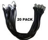 31 Inch Rubber Tarp Straps w/ Crimped S Hooks | 20 PACK RatchetStrap.Com
