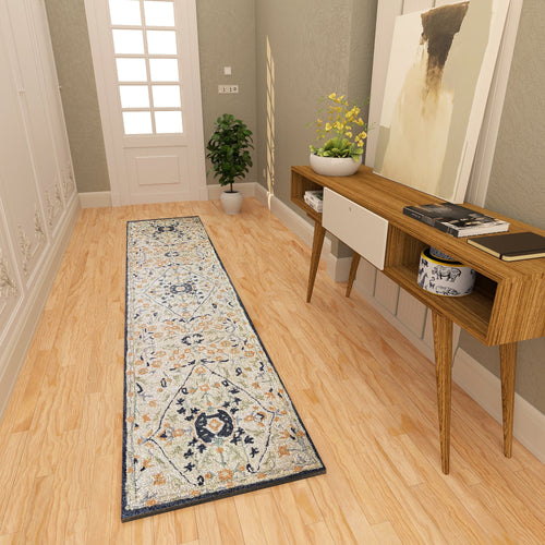 Premium Hand-Tufted Rug Made of 100% Wool  - Anglian Court - 2x6 Feet