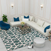 Premium Hand-Tufted Rug Made of 100% Wool  - Noir Grid - 9x12 Feet