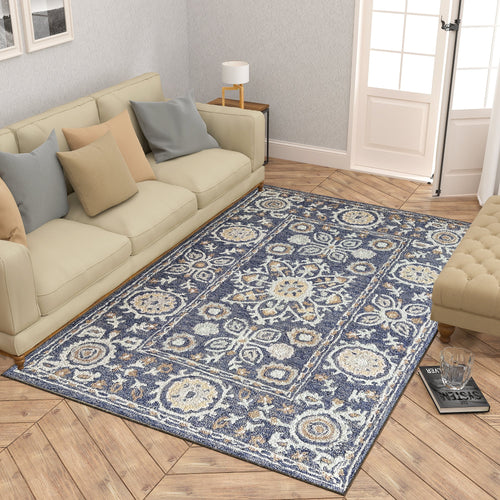 Premium Hand-Tufted Rug Made of 100% Wool  - Nomadic Sun - 4x6 Feet