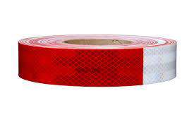 1" Conspicuity Tape 11" Red / 7" White 3M™  Diamond Grade™ x 150 ft | RW100 RatchetStrap.Com