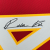 Framed Autographed/Signed Rashee Rice 35x39 Kansas City Red Football Jersey Beckett BAS COA