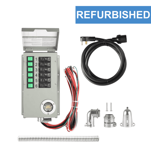 Refurbished - 120V 30A 6-Circuit Non-Automatic Transfer Switch