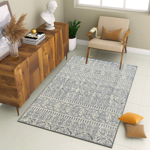 Premium Hand-Tufted Rug Made of 100% Wool  - Relic Light - 6x9 Feet